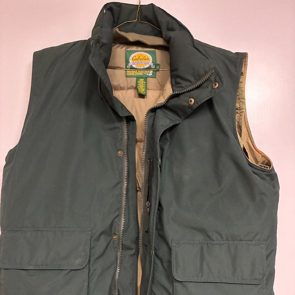 Cabelas goose down filled XL Tall vest